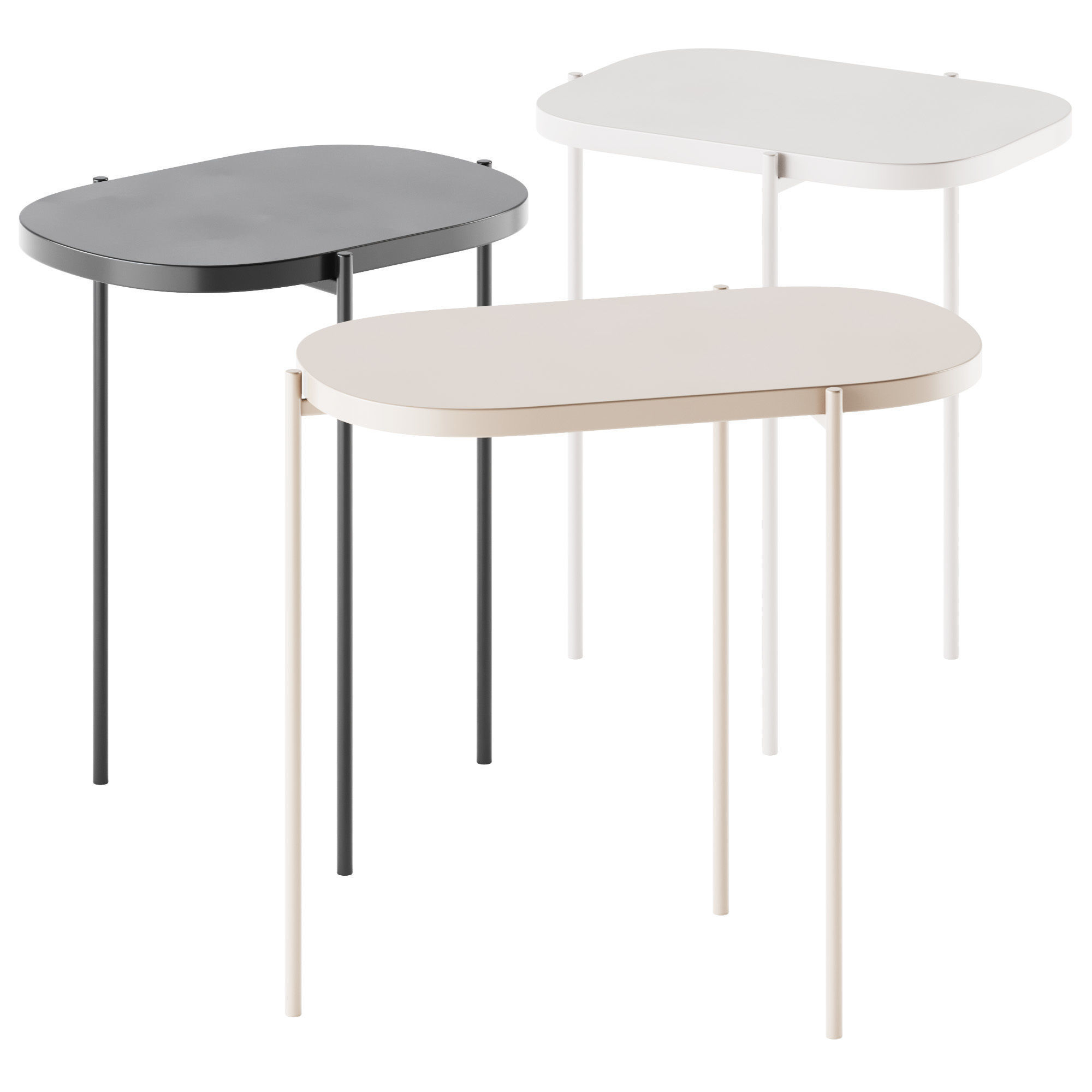 CA PS and GL EE Side Table by DE CI 3D model_1