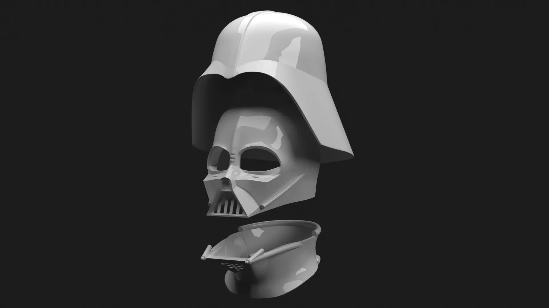 DARTH VADER HELMET OBI-WAN KENOBI 3D print model_0