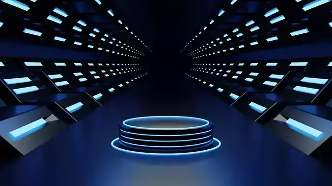 Sci Fi Product Display Podium 3D model