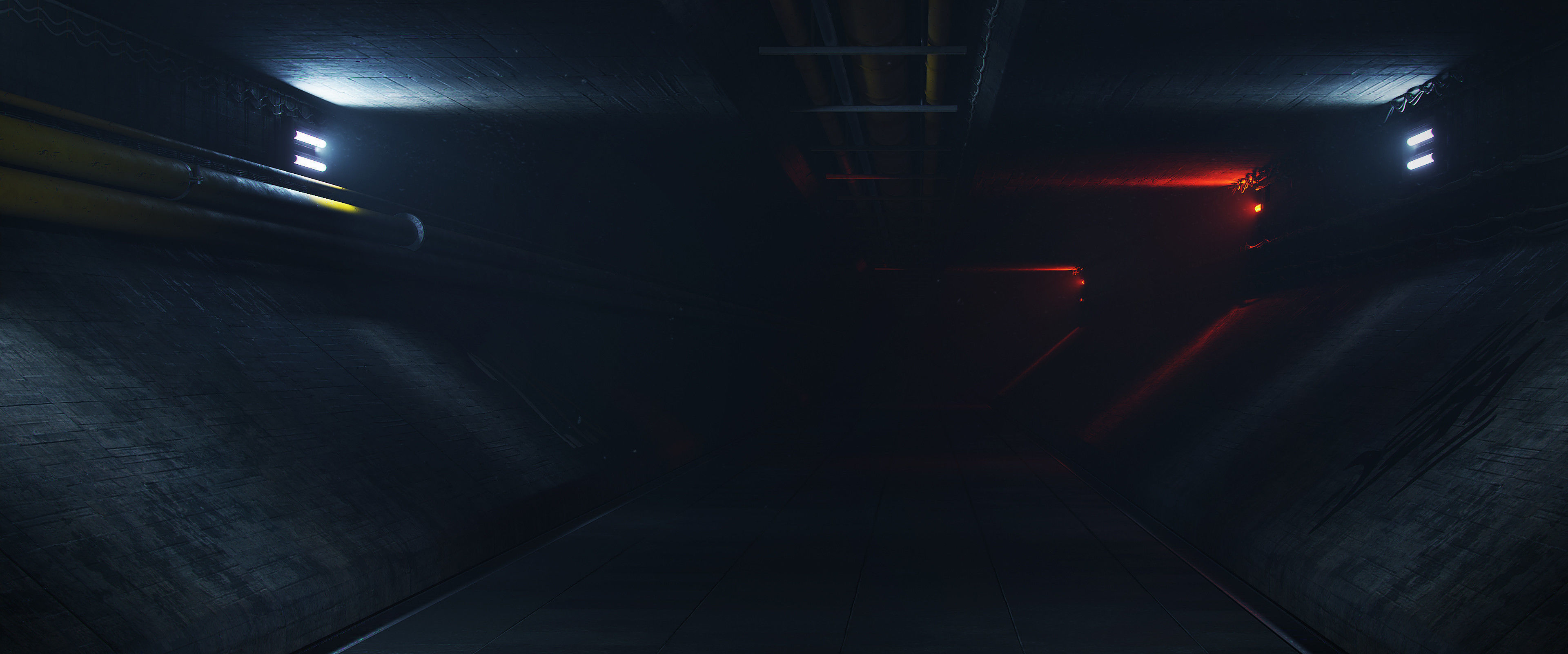 Underground Tunnel Blender Source Files Low-poly 3D model_5