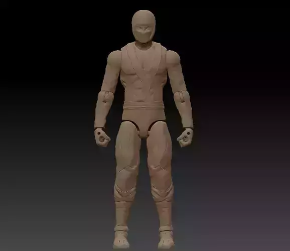 Ninja Articulated action figure 3D model