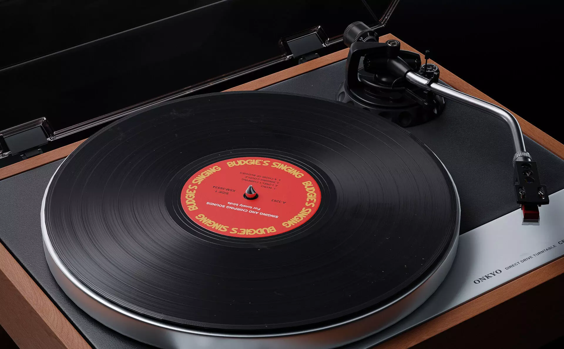 Real-time Record Player Turntable Low-poly 3D model_0