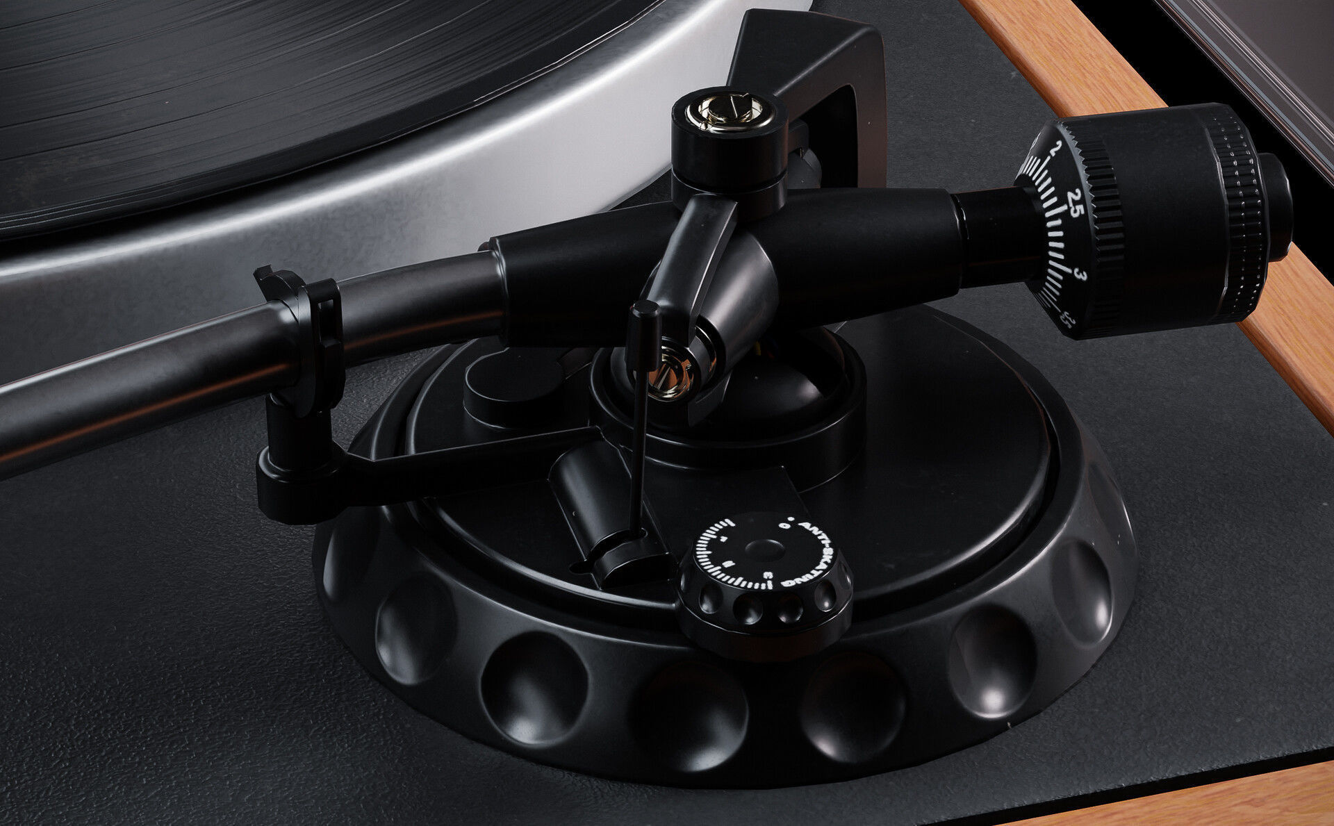 Real-time Record Player Turntable Low-poly 3D model_5