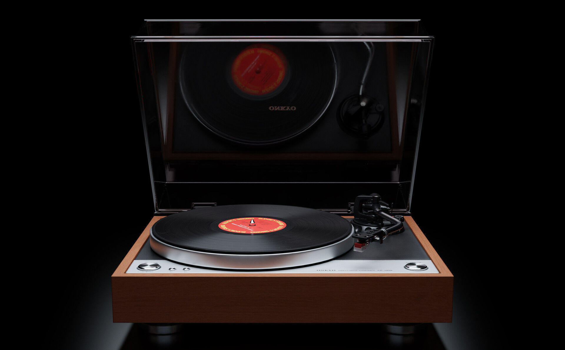 Real-time Record Player Turntable Low-poly 3D model_1