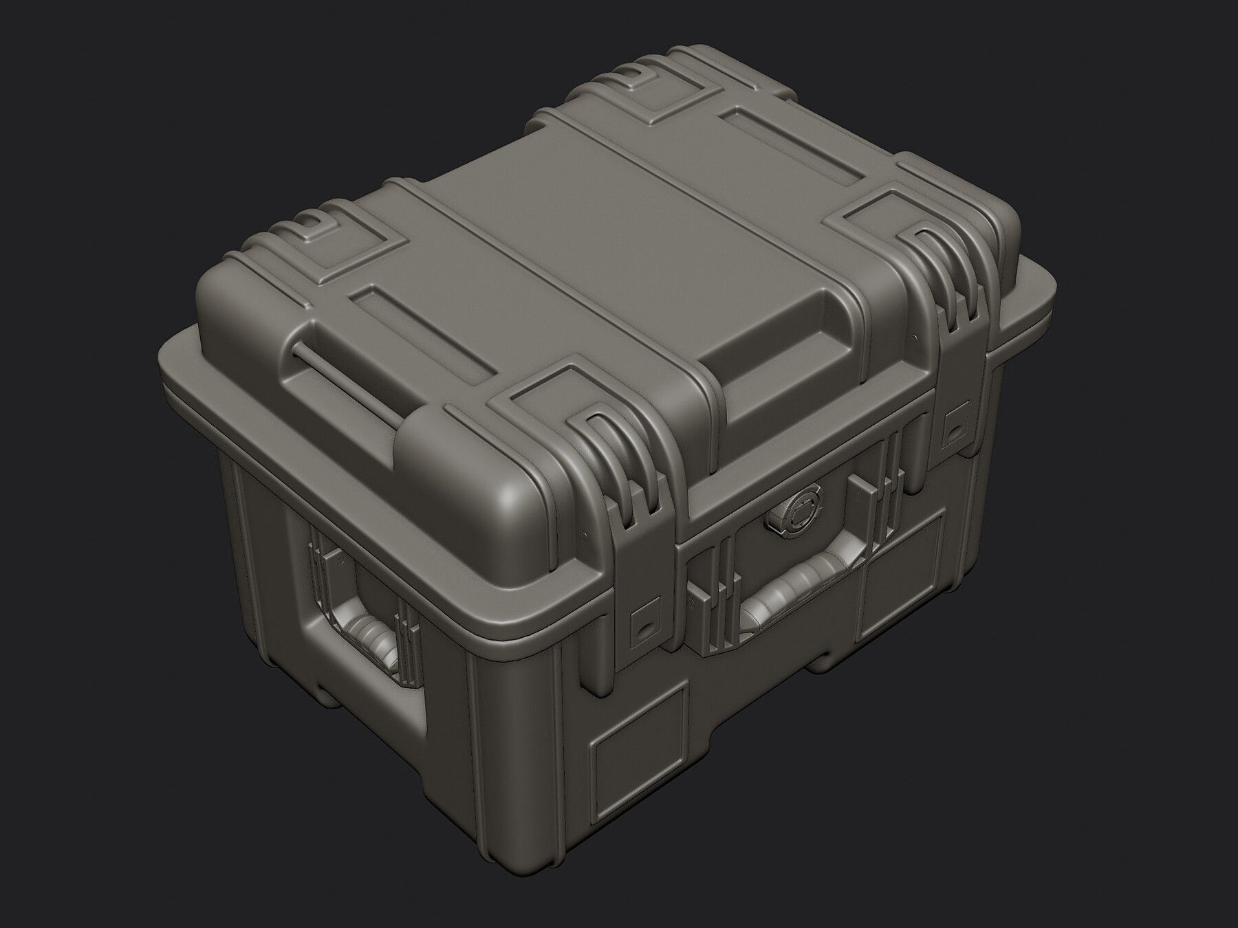 Military Crate High Poly 3D model 3D model_4