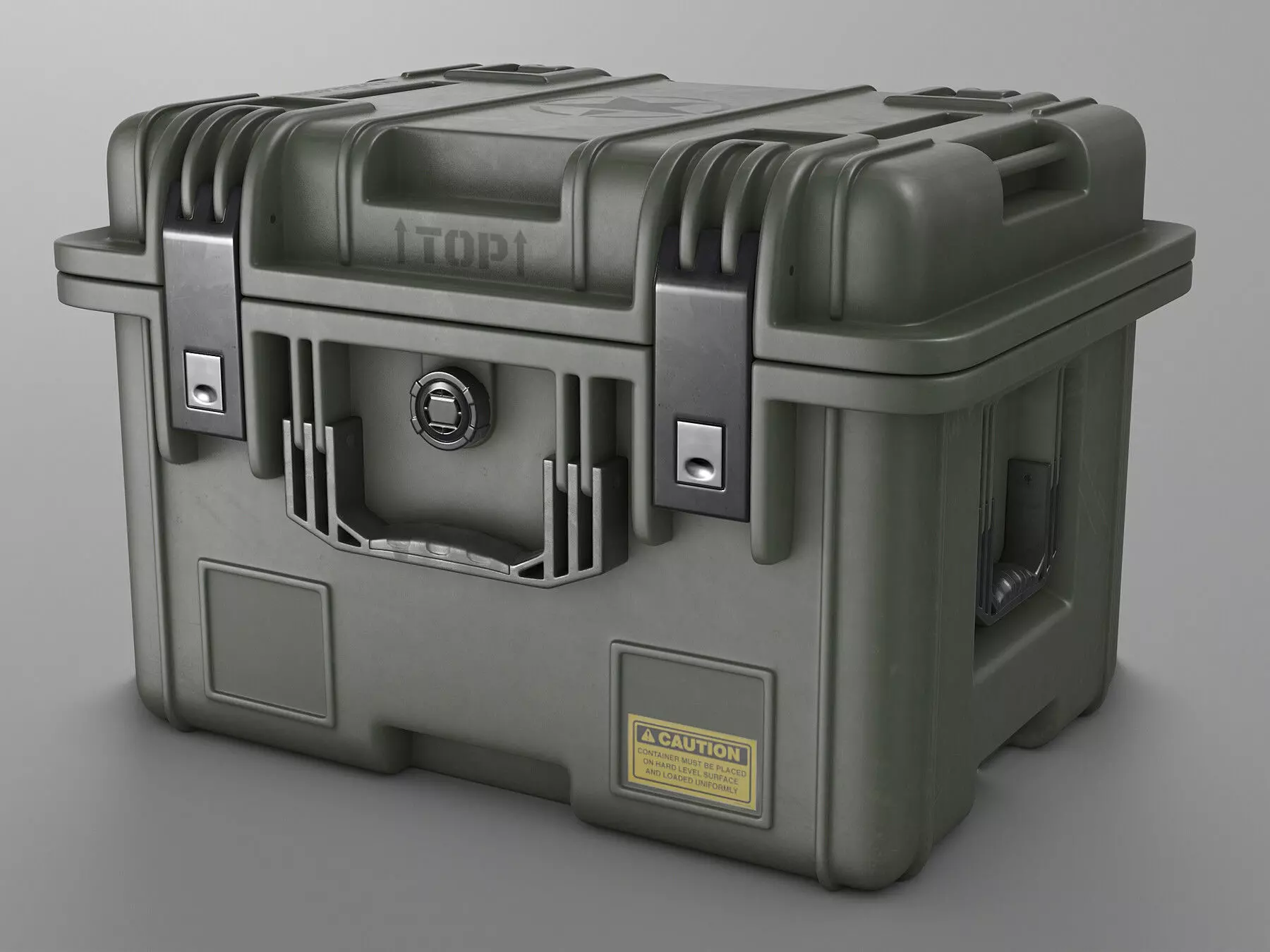 Military Crate High Poly 3D model 3D model_0