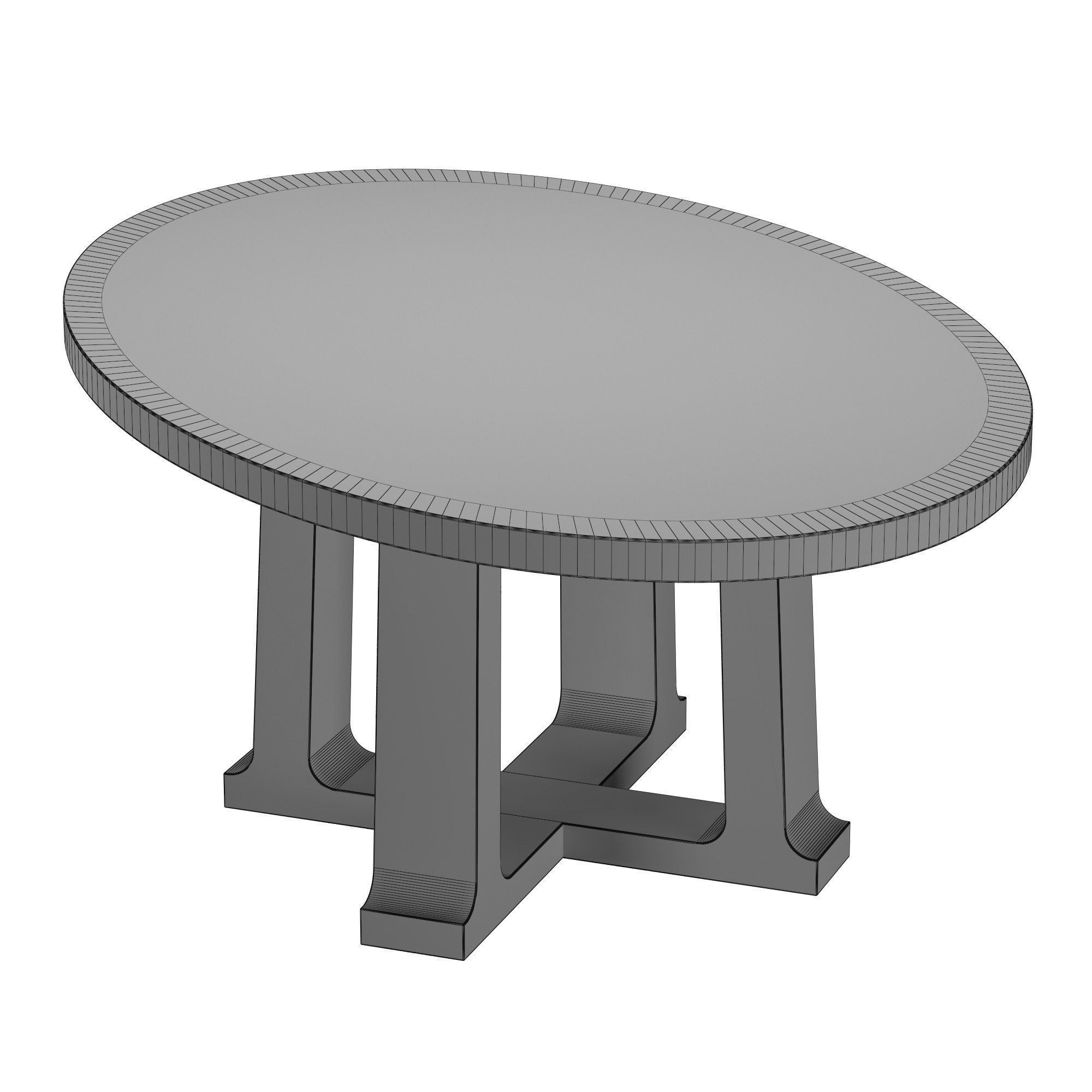 Table Cochin 3D model_5