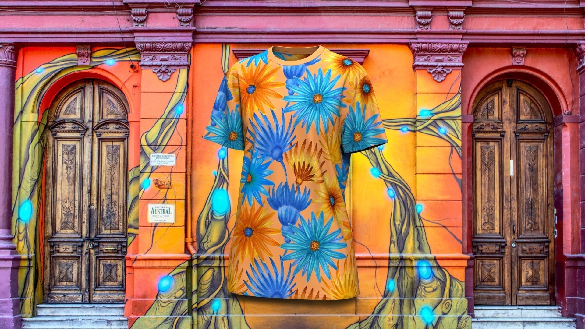 Round Neck Womens T-Shirts 3D model_9