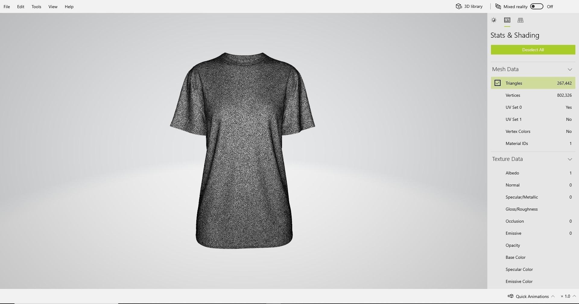 Round Neck Womens T-Shirts 3D model_19