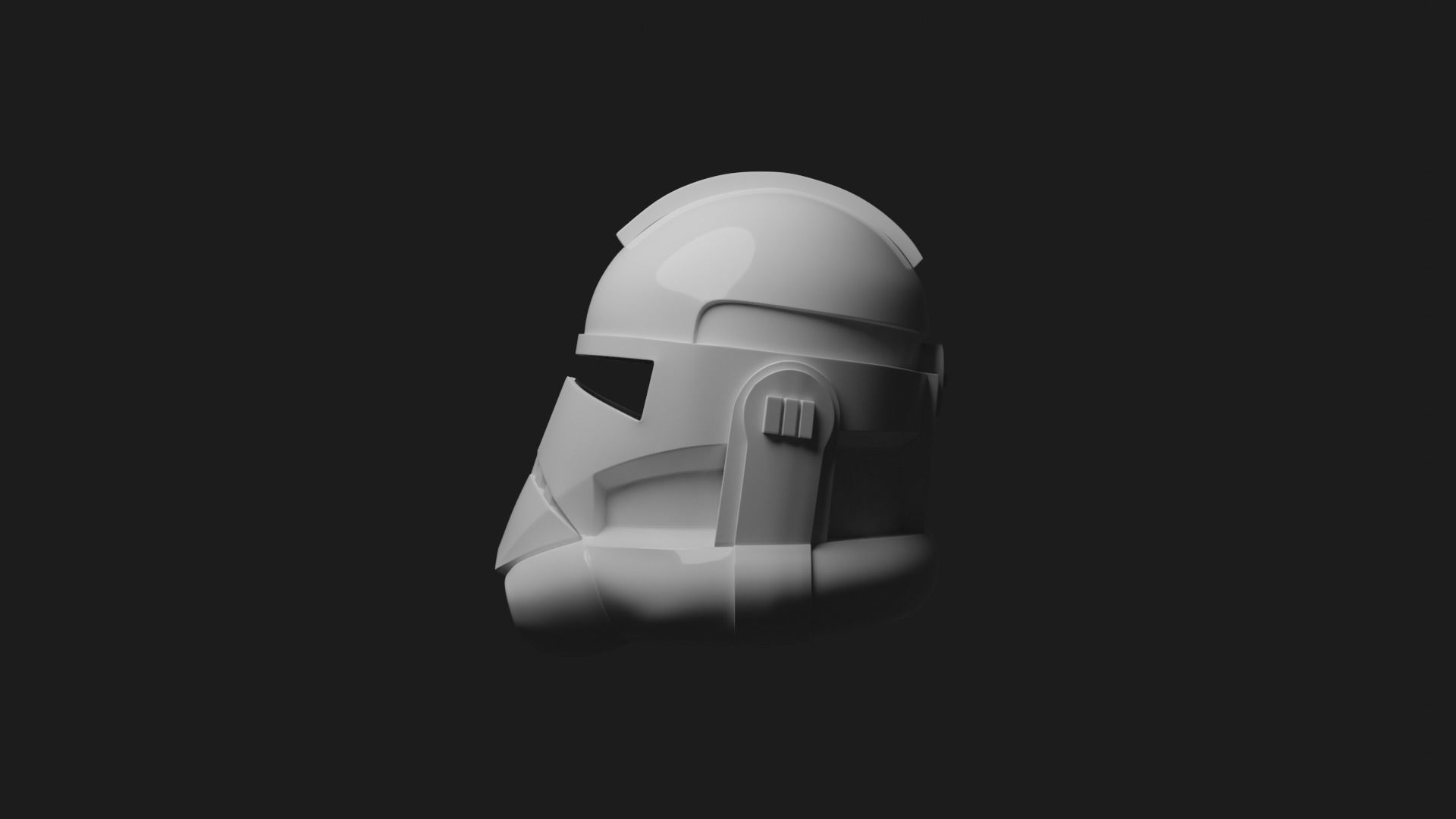 CLONE TROOPER HELMET PHASE 2 ANIMATED - CLONE WARS 3D print model_2