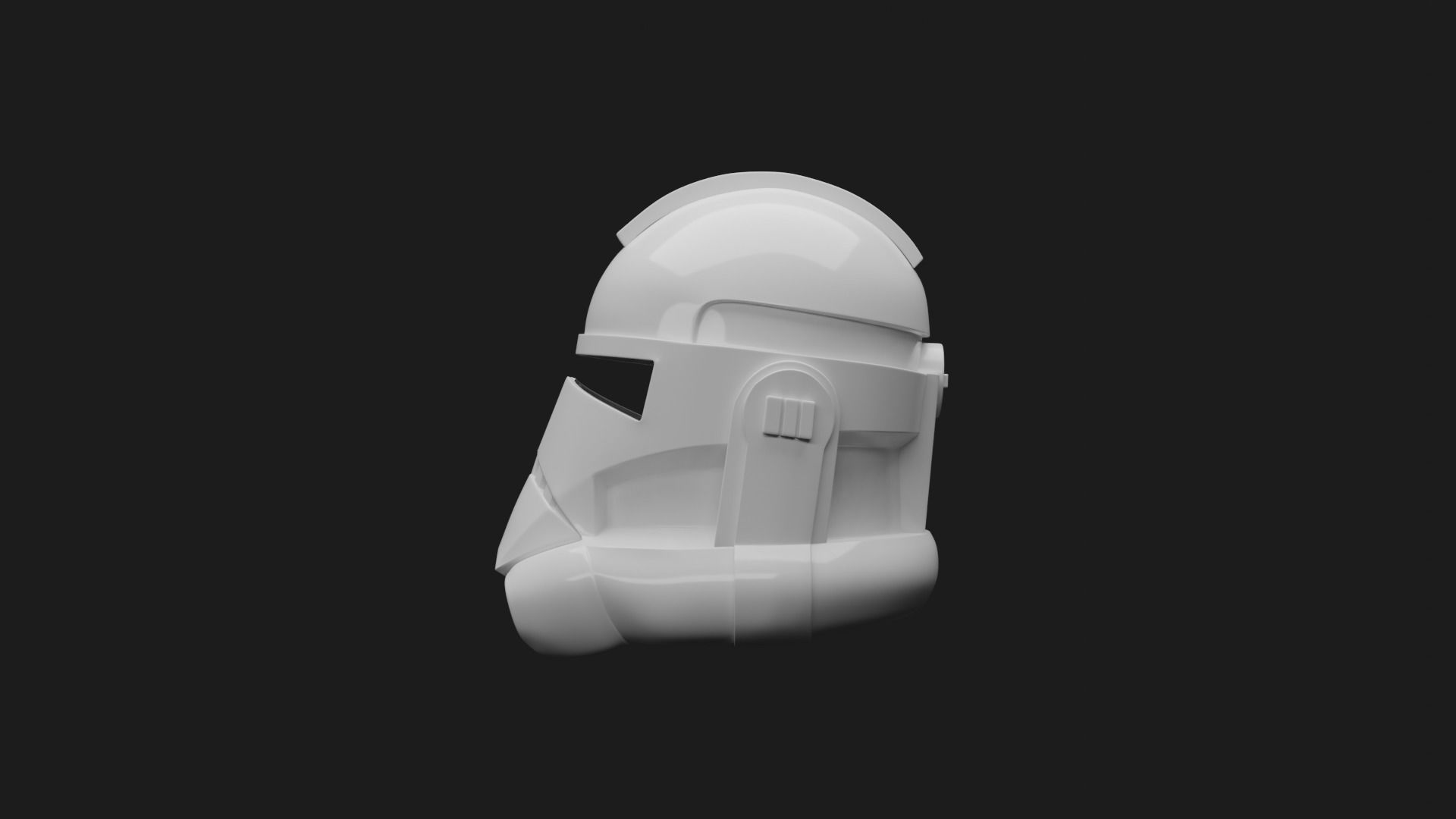 CLONE TROOPER HELMET PHASE 2 ANIMATED - CLONE WARS 3D print model_6