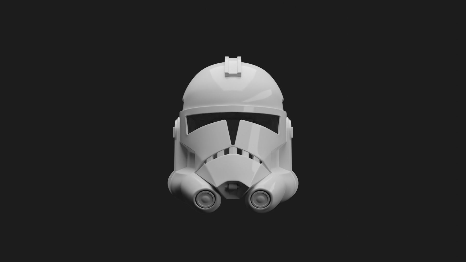 CLONE TROOPER HELMET PHASE 2 ANIMATED - CLONE WARS 3D print model_4