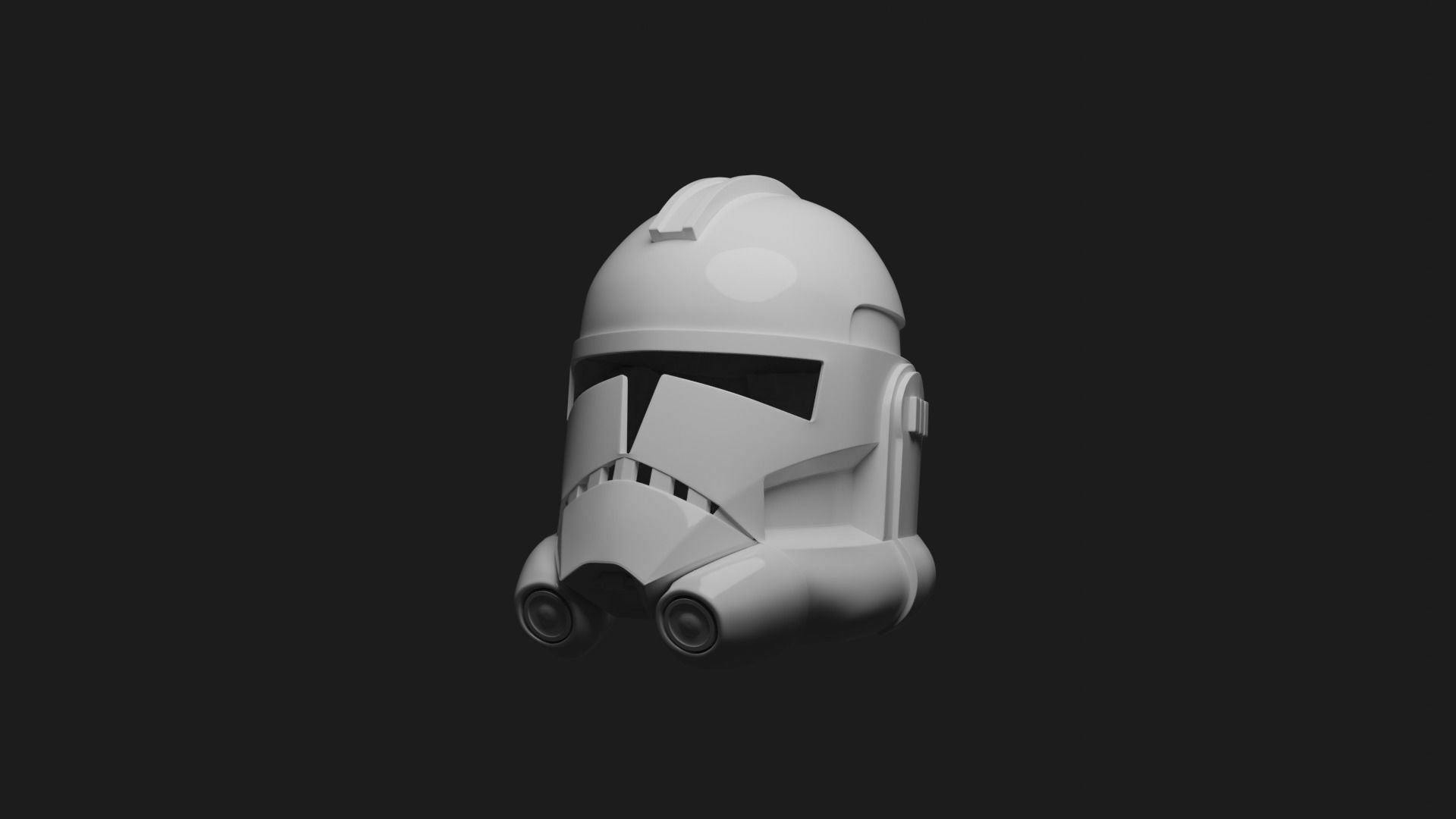 CLONE TROOPER HELMET PHASE 2 ANIMATED - CLONE WARS 3D print model_3