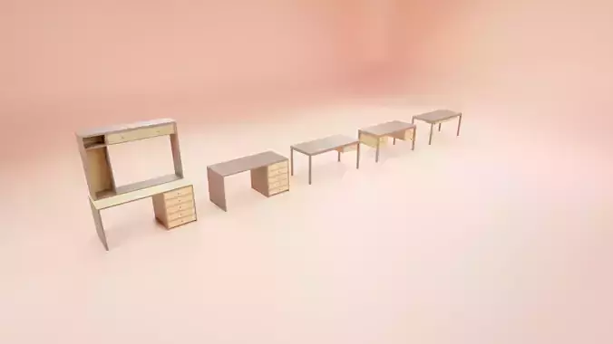 Pack of desk