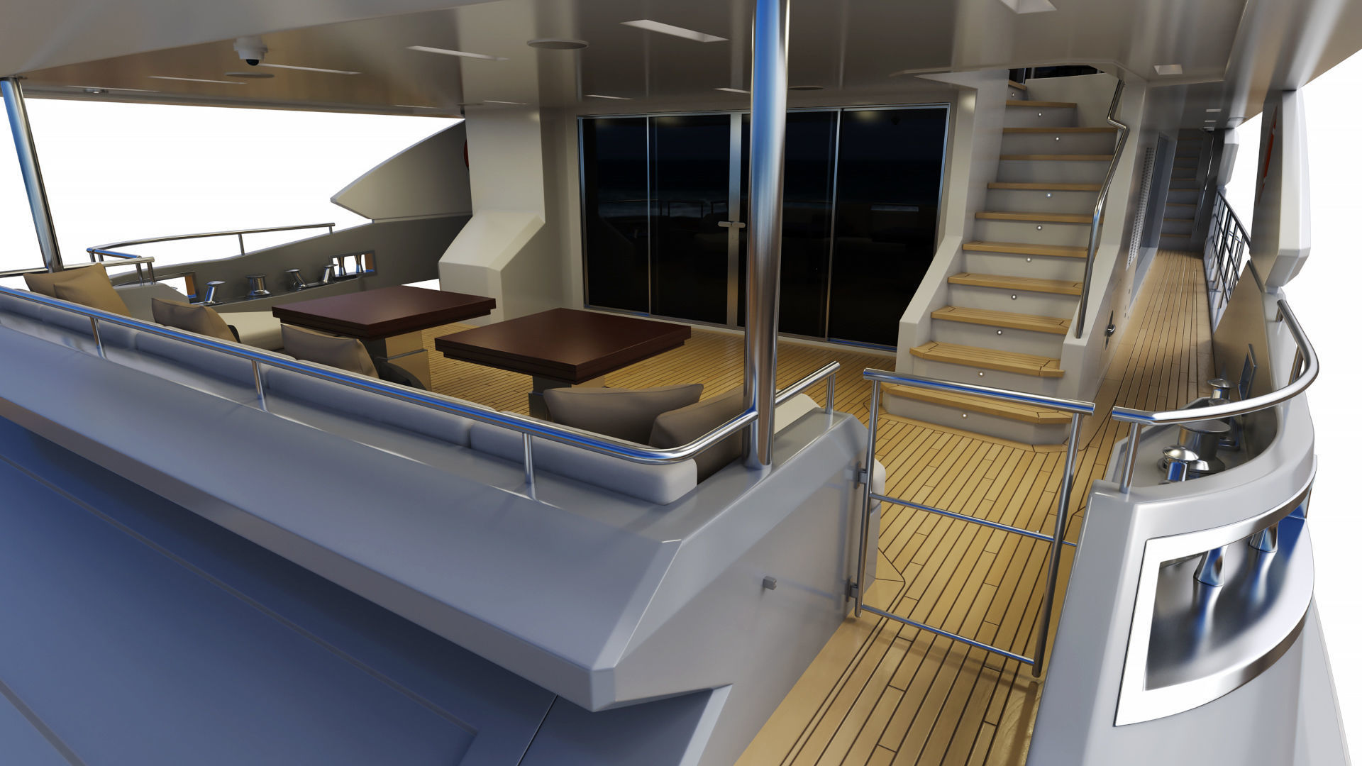 Luxury Motor Yacht Benetti BF125 3D model_22