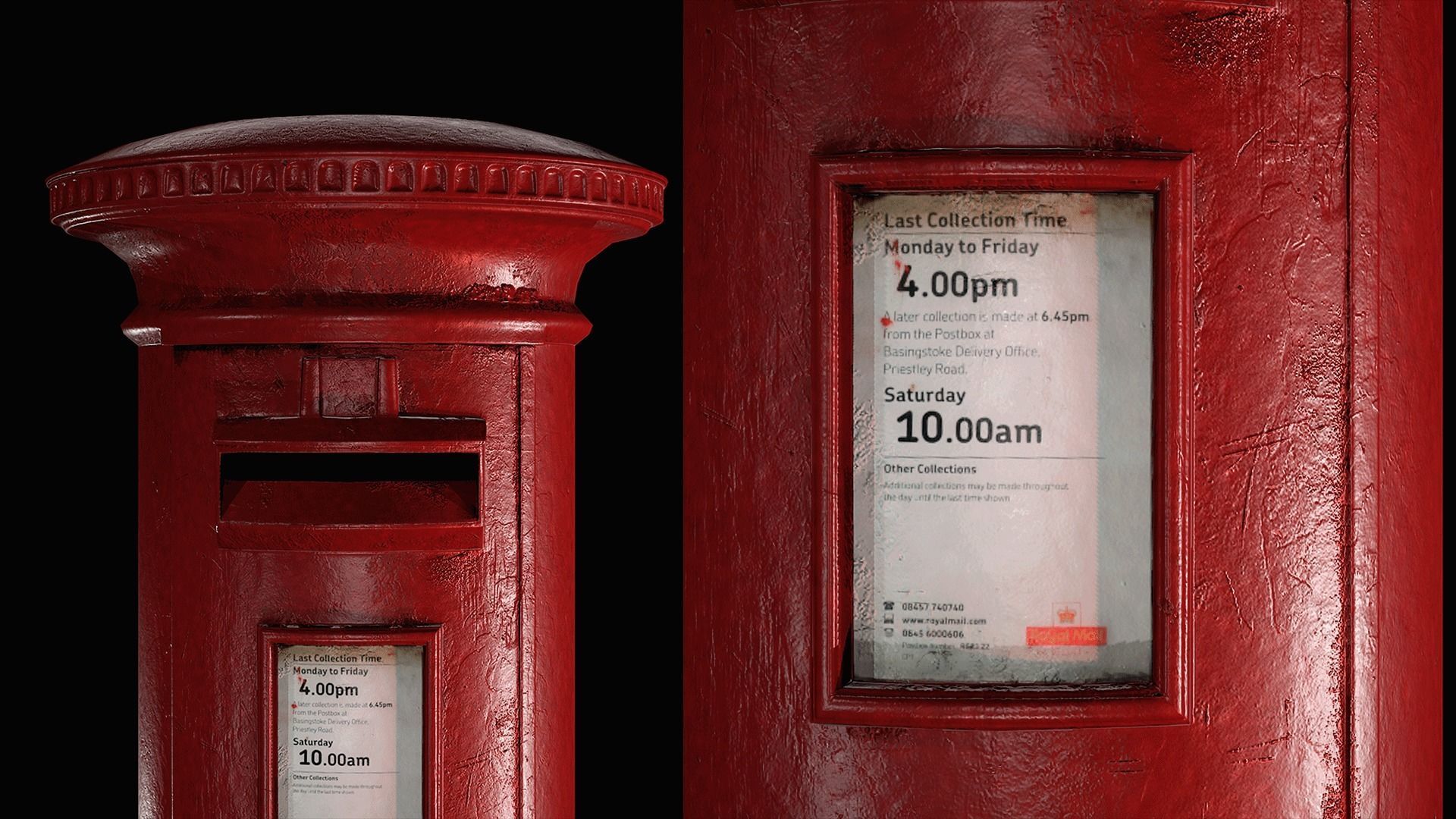 British Style Street Asset Pack Low-poly 3D model_4