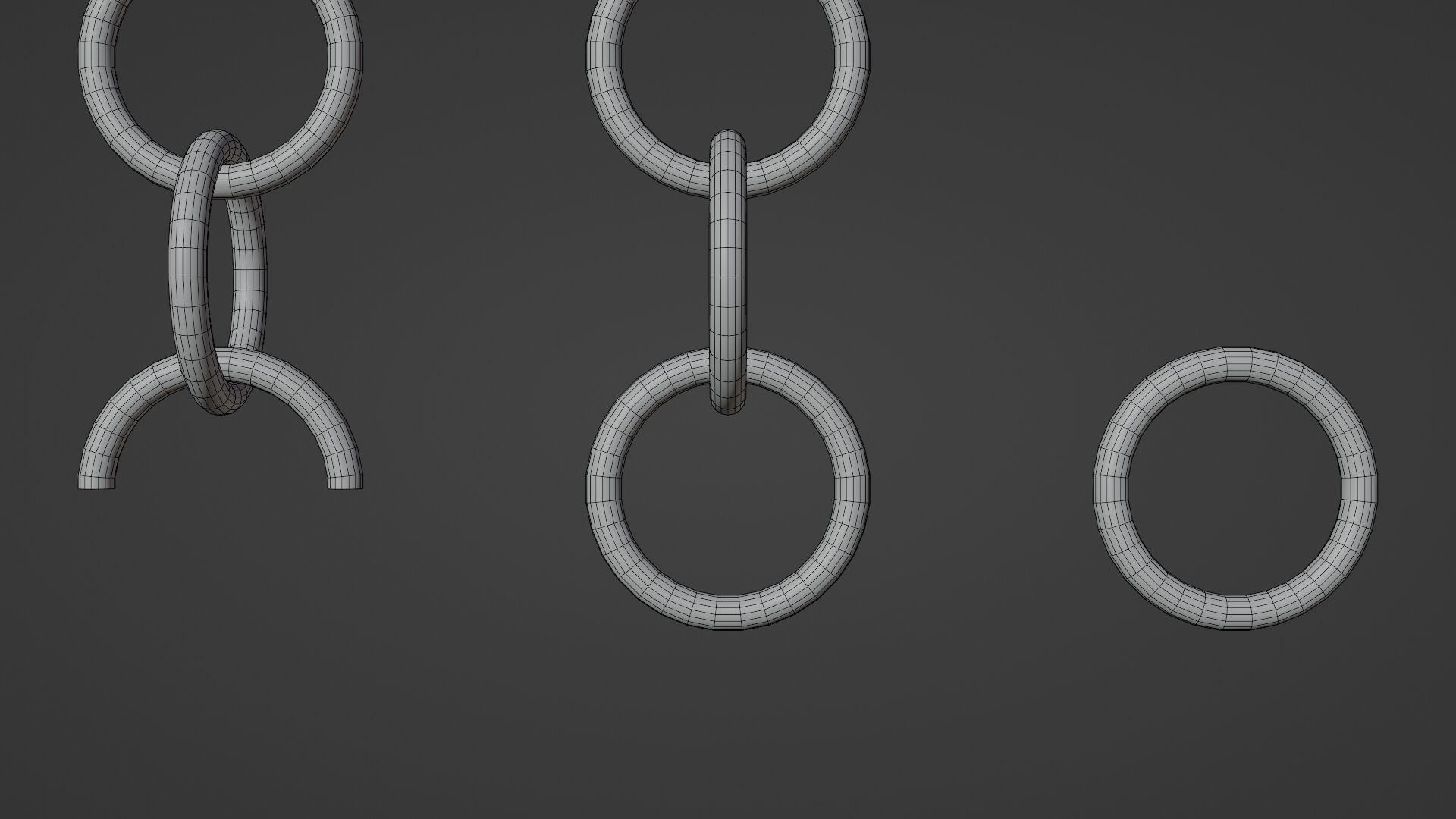 Chains Pack Low-poly 3D model_12