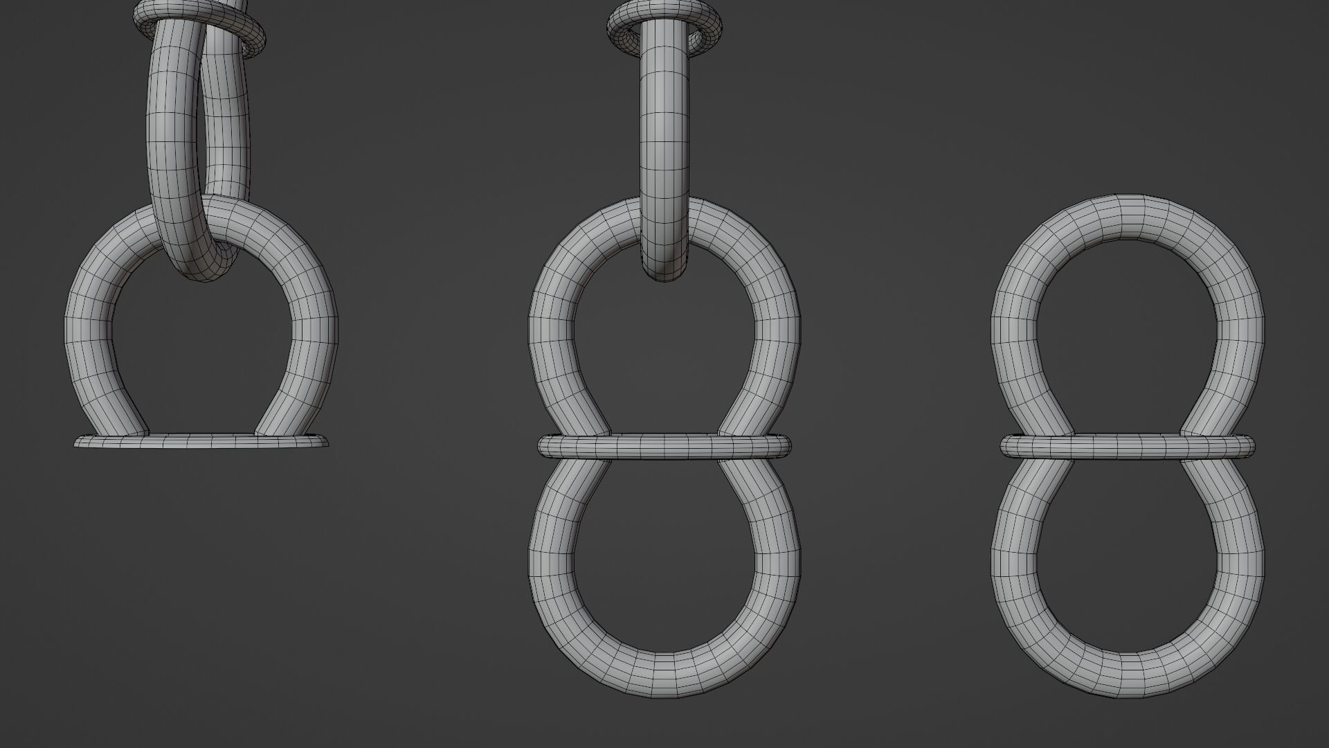 Chains Pack Low-poly 3D model_14