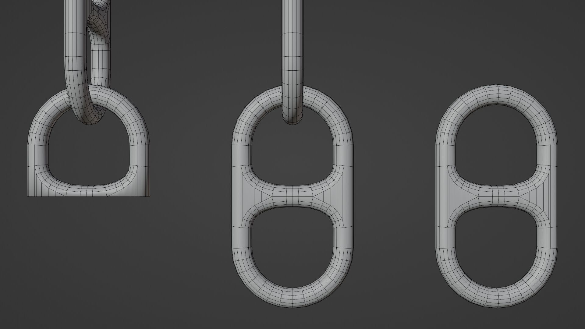 Chains Pack Low-poly 3D model_13