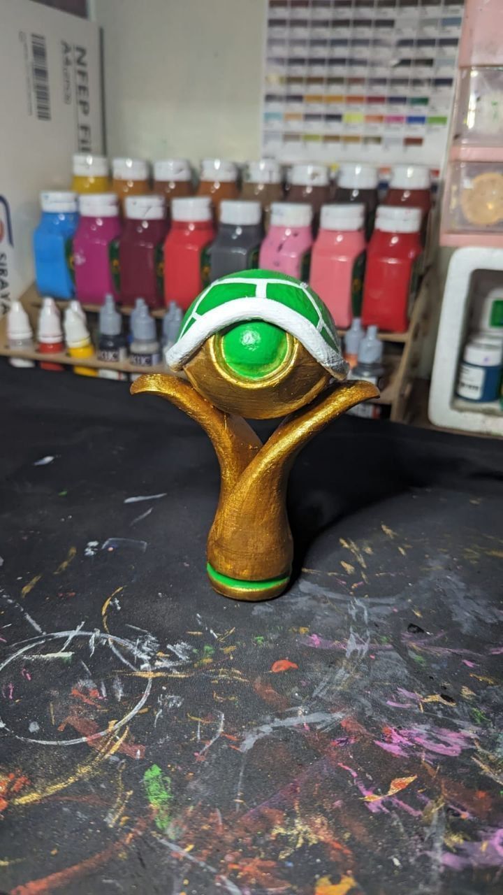 Mario k shell TROPHY trofeo de tortuga kart trophy 3D print model_1