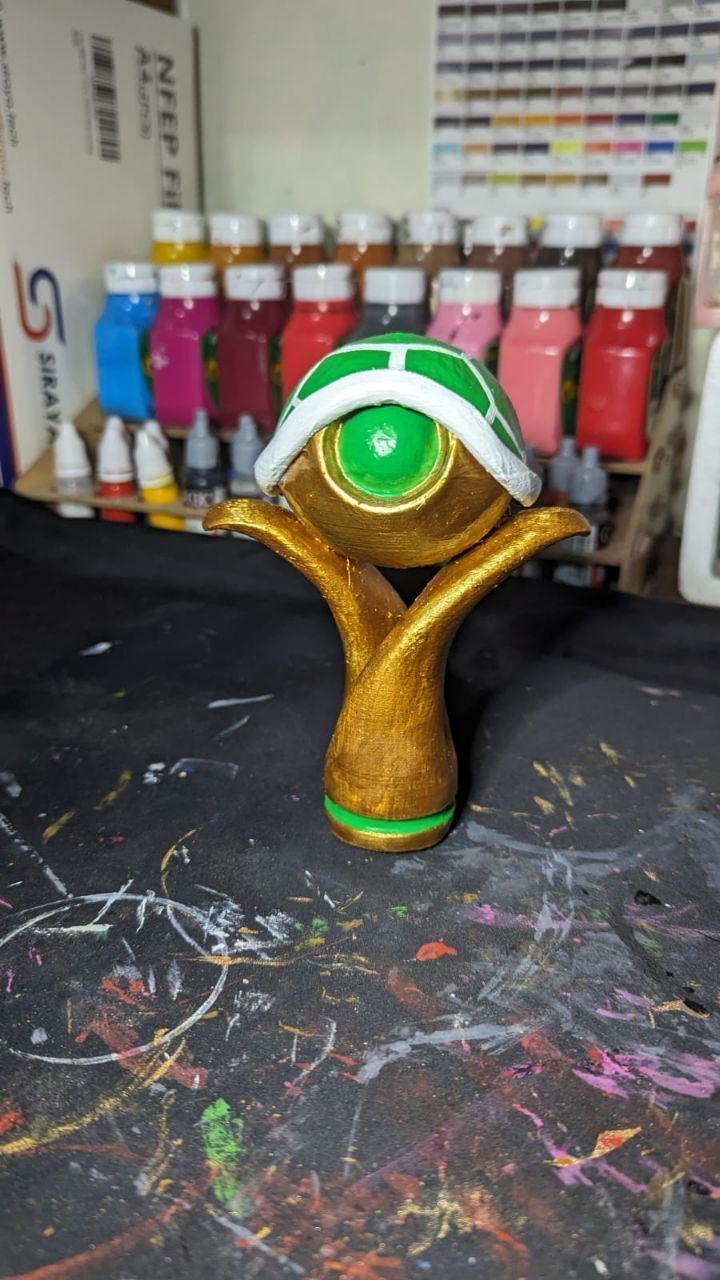 Mario k shell TROPHY trofeo de tortuga kart trophy 3D print model_2