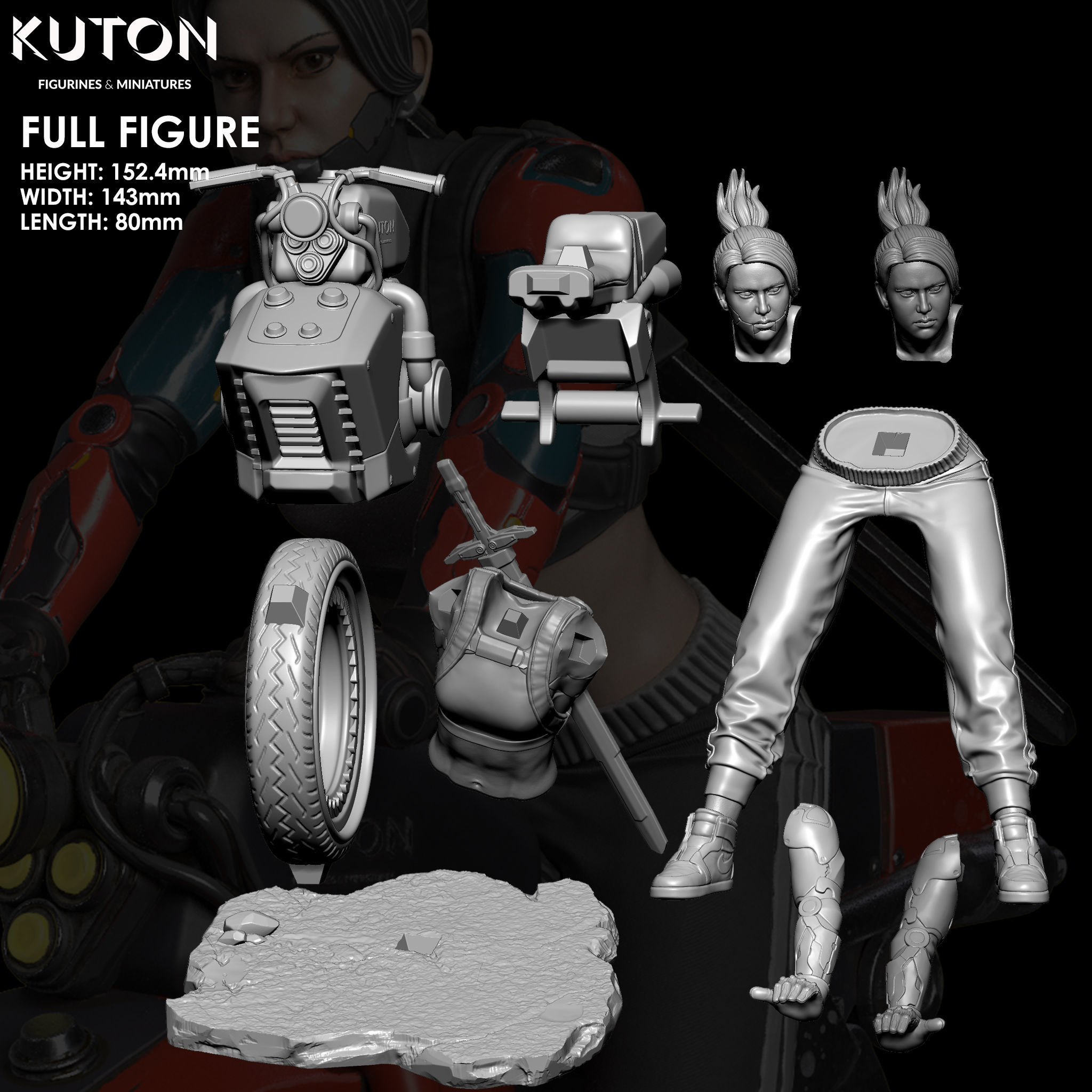 Brenda kuton figure 3D print model_6