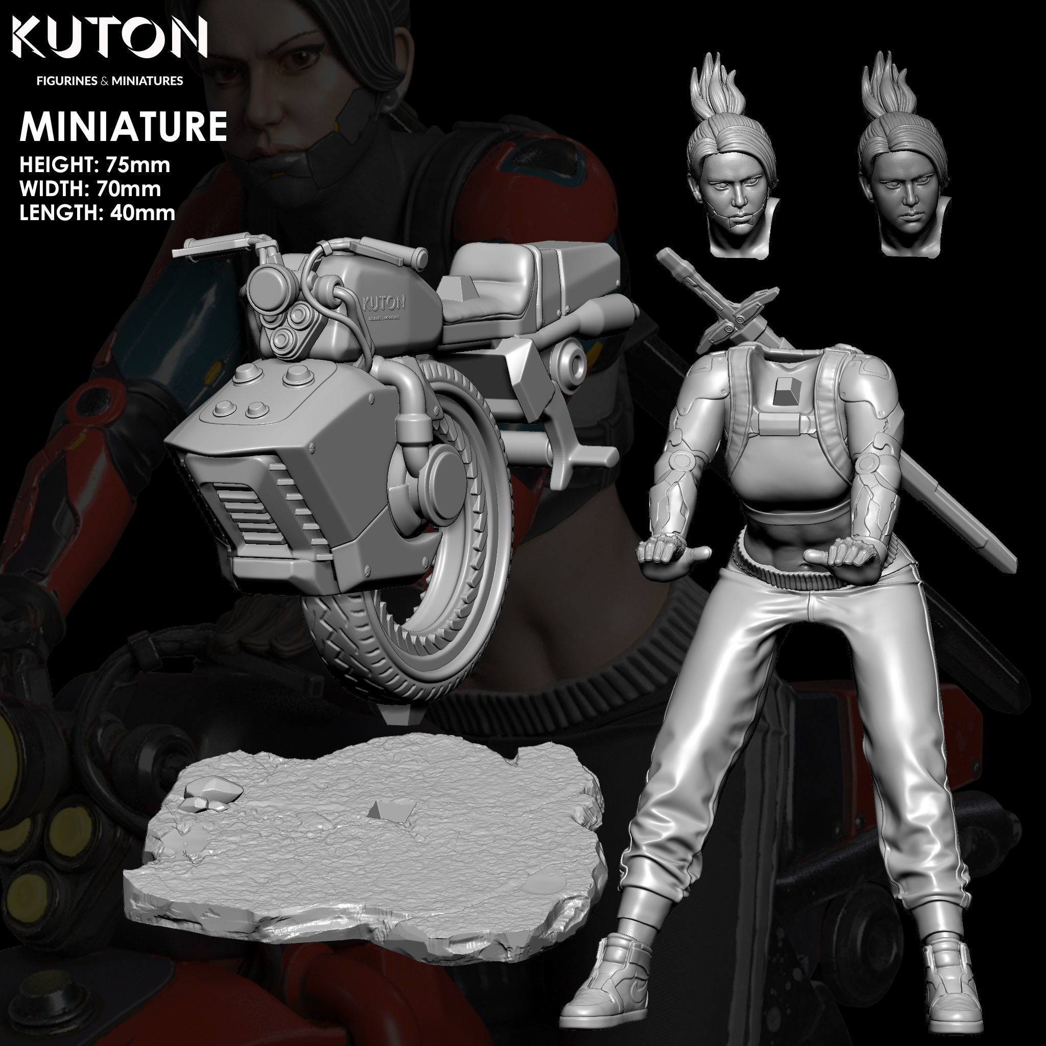 Brenda kuton figure 3D print model_5