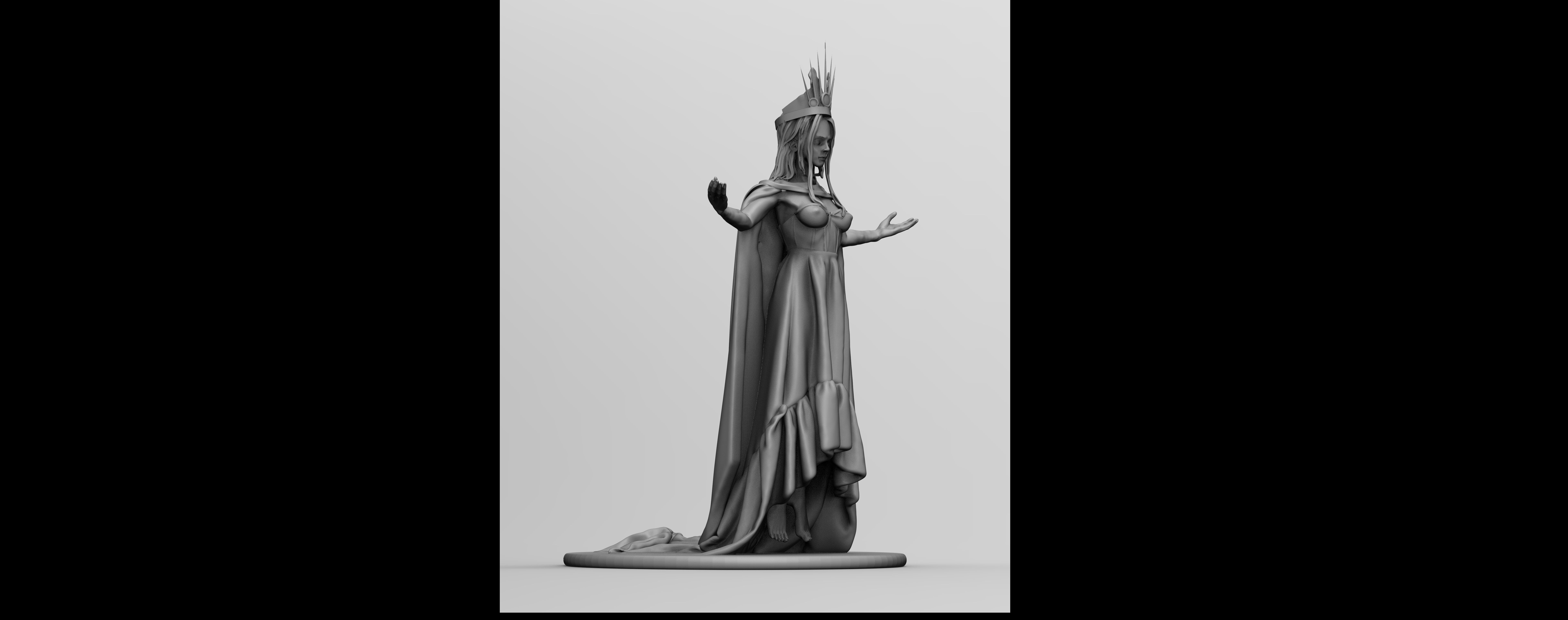 Levitating Evil Queen 3D print model_9