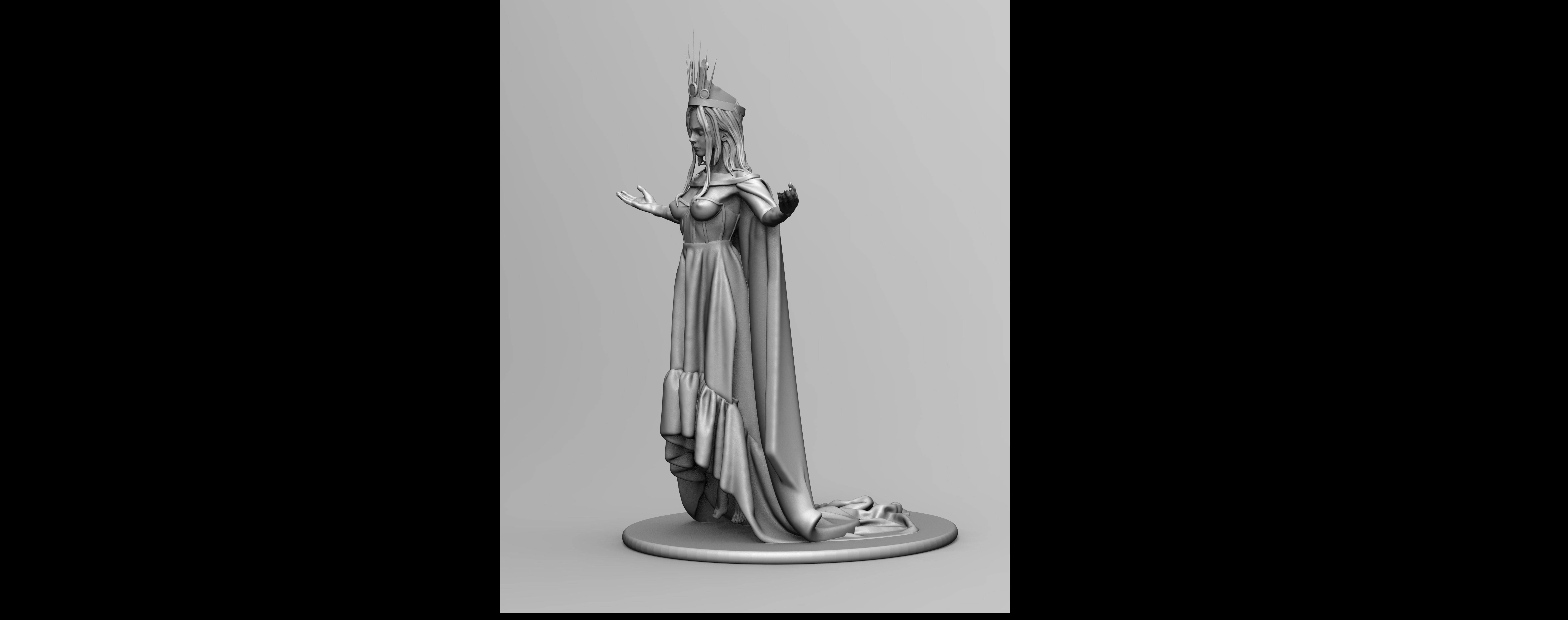 Levitating Evil Queen 3D print model_4