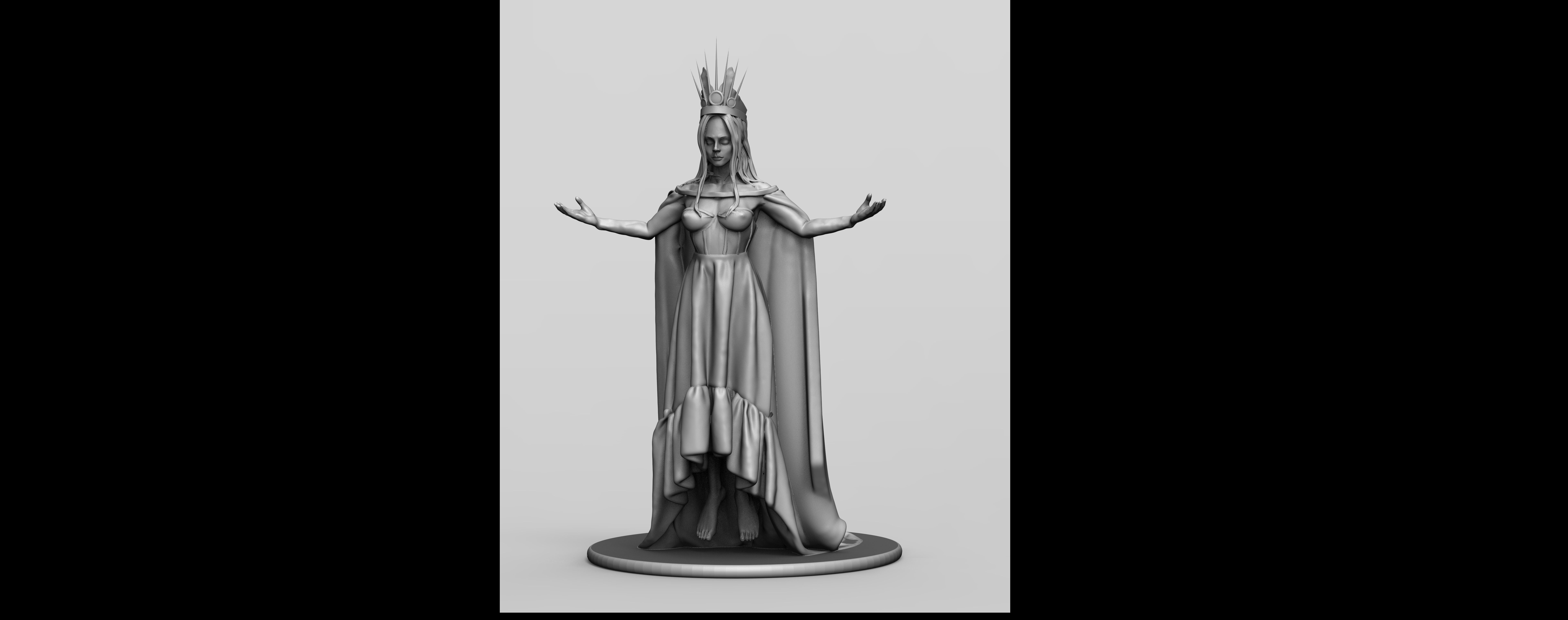 Levitating Evil Queen 3D print model_6