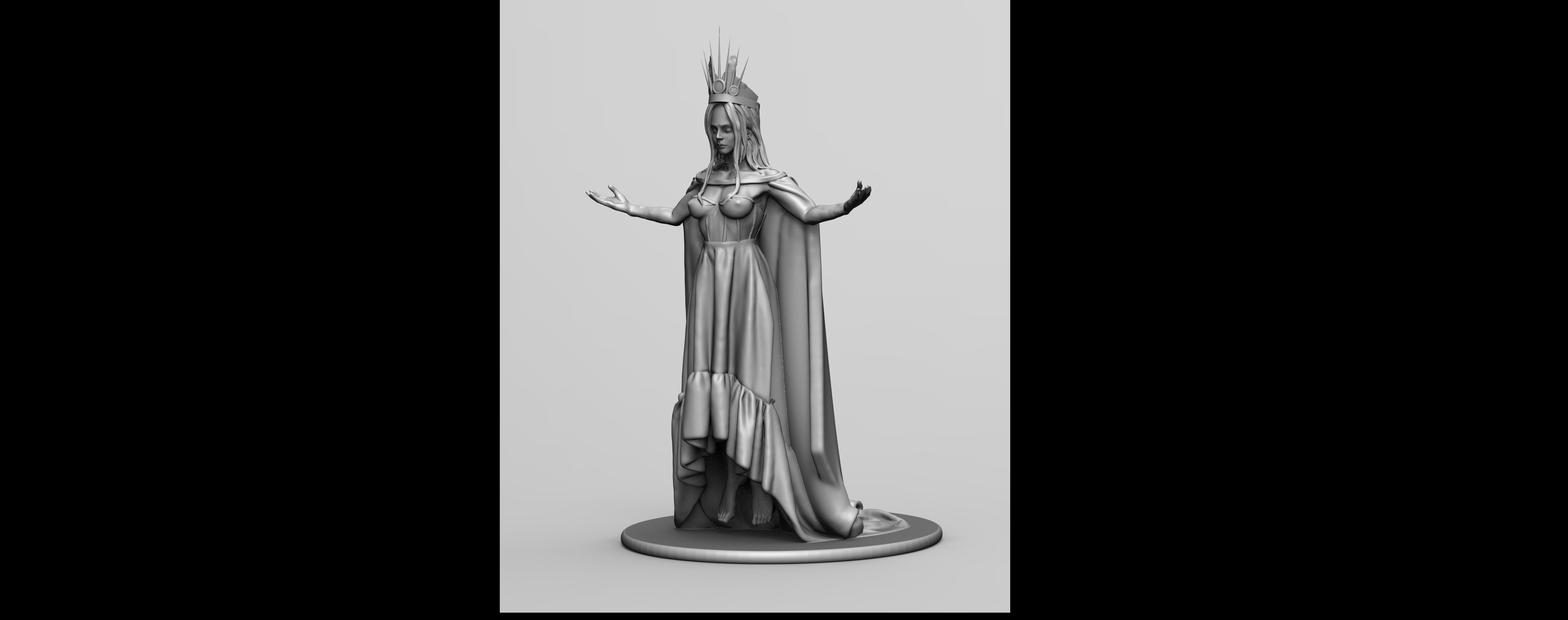 Levitating Evil Queen 3D print model_5