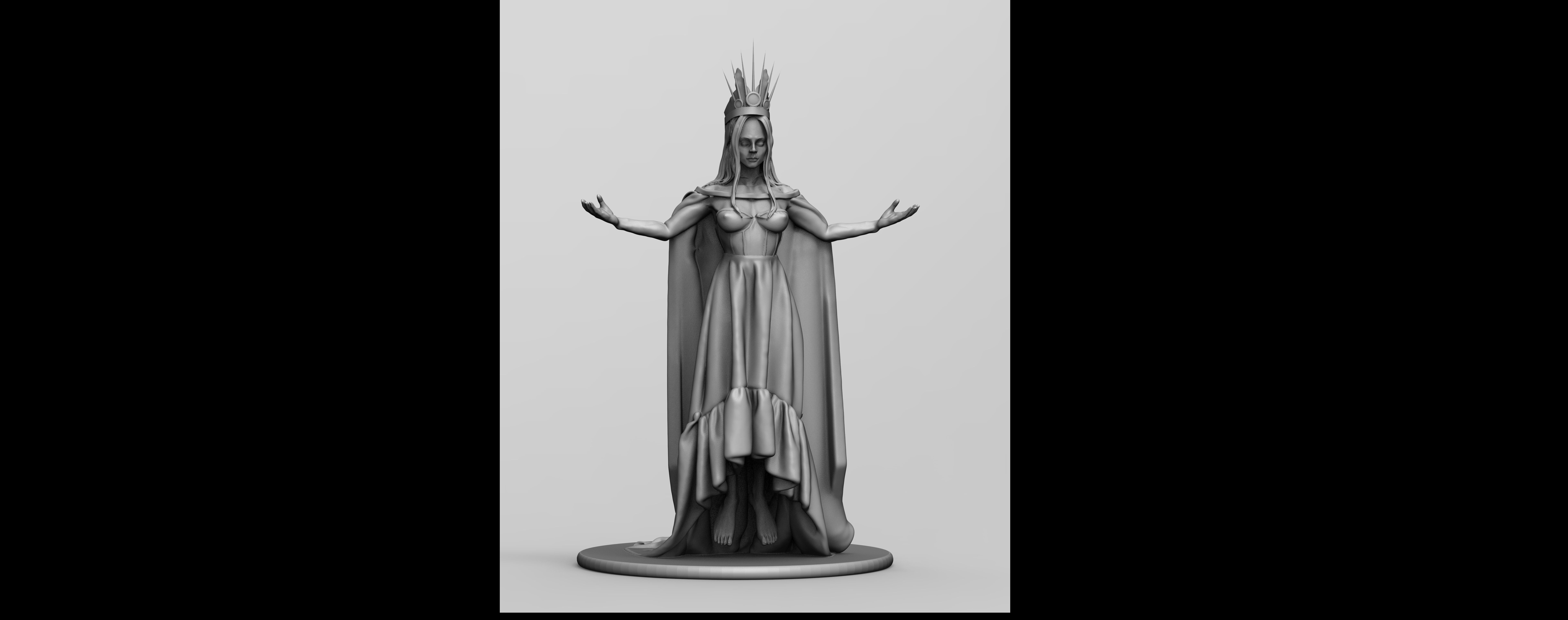 Levitating Evil Queen 3D print model_7