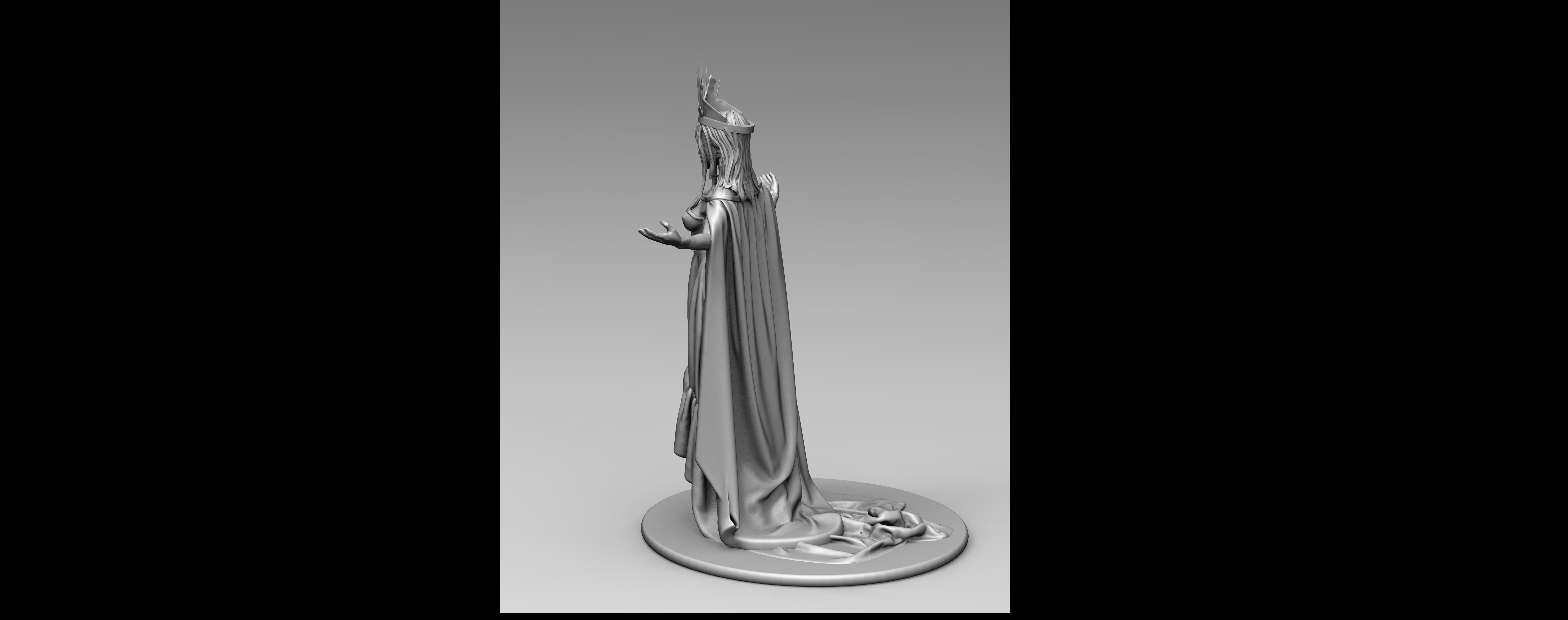 Levitating Evil Queen 3D print model_1