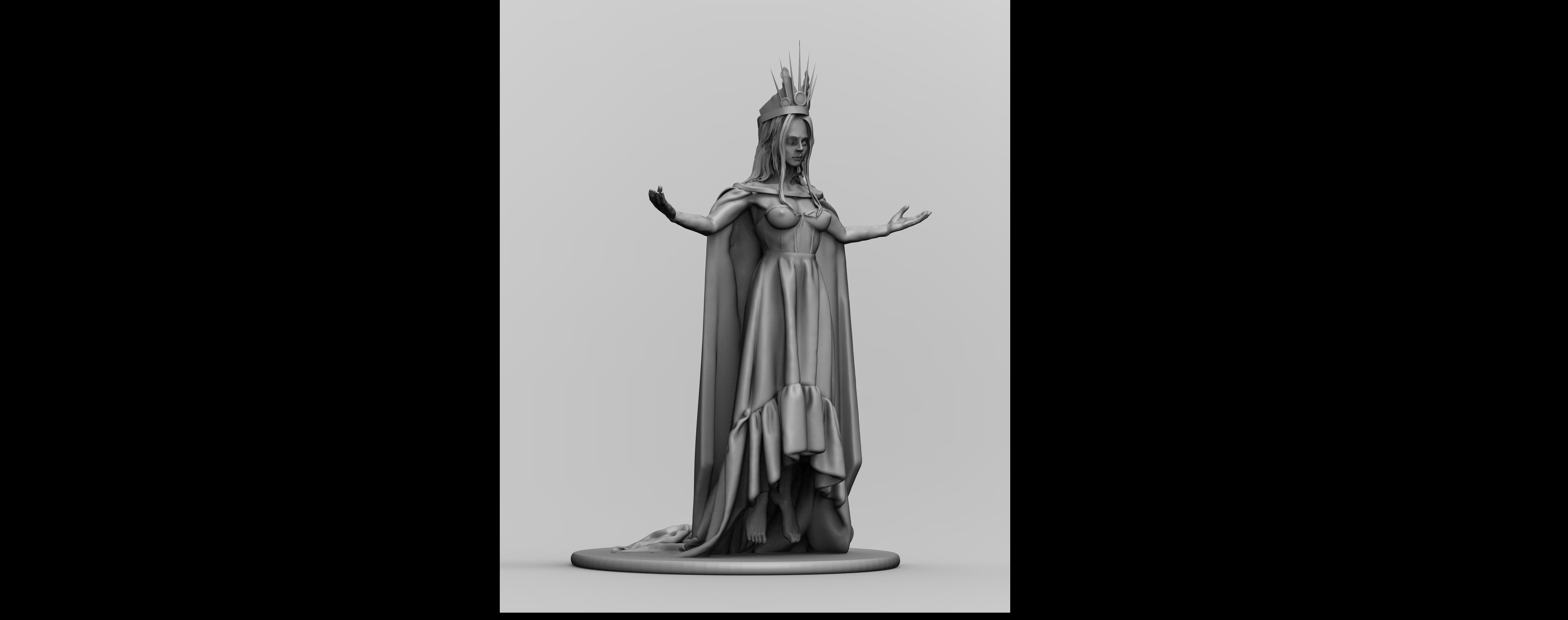 Levitating Evil Queen 3D print model_8