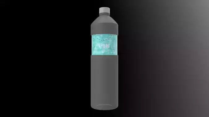Water Bottle M3 Low-poly 3D model