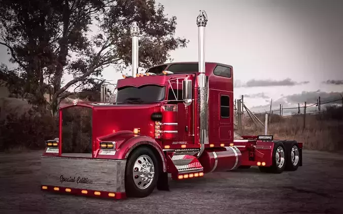 Kenworth W900 AeroCab Special Edition 3D model