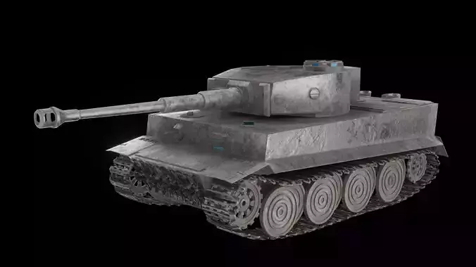 Tiger 1 Tank Low-poly 3D model