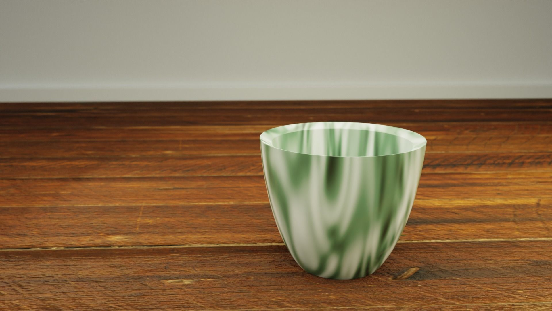 Decorative Small Rim Vase Low-poly 3D model_5