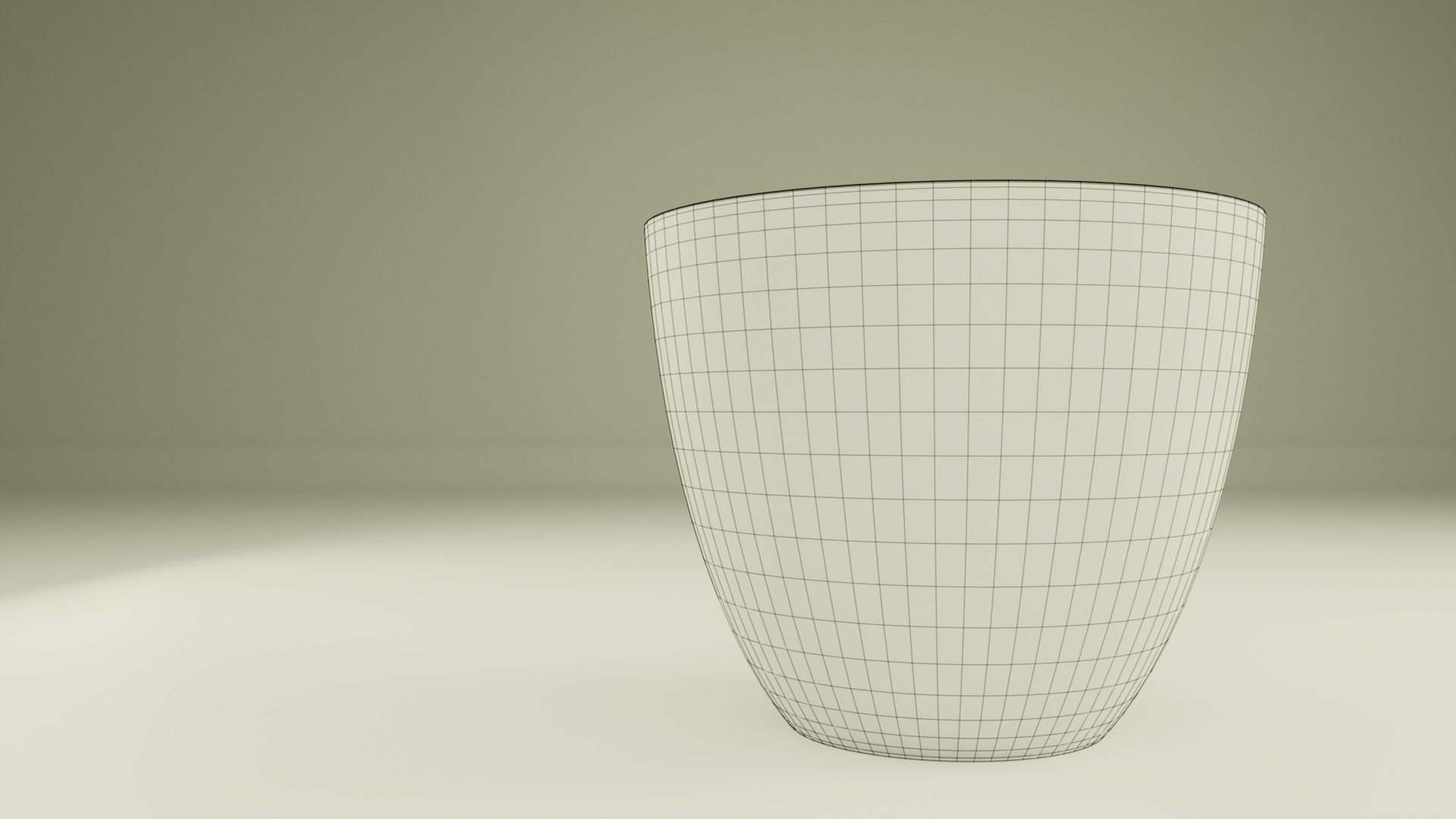 Decorative Small Rim Vase Low-poly 3D model_2
