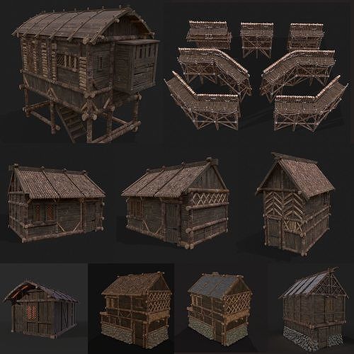 750 Medieval Props Pack 3D Model Collection_93