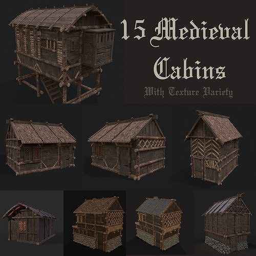 750 Medieval Props Pack 3D Model Collection_77