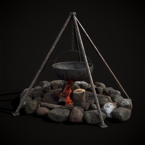 750 Medieval Props Pack 3D Model Collection_104