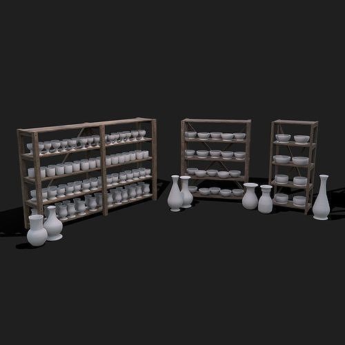 750 Medieval Props Pack 3D Model Collection_97