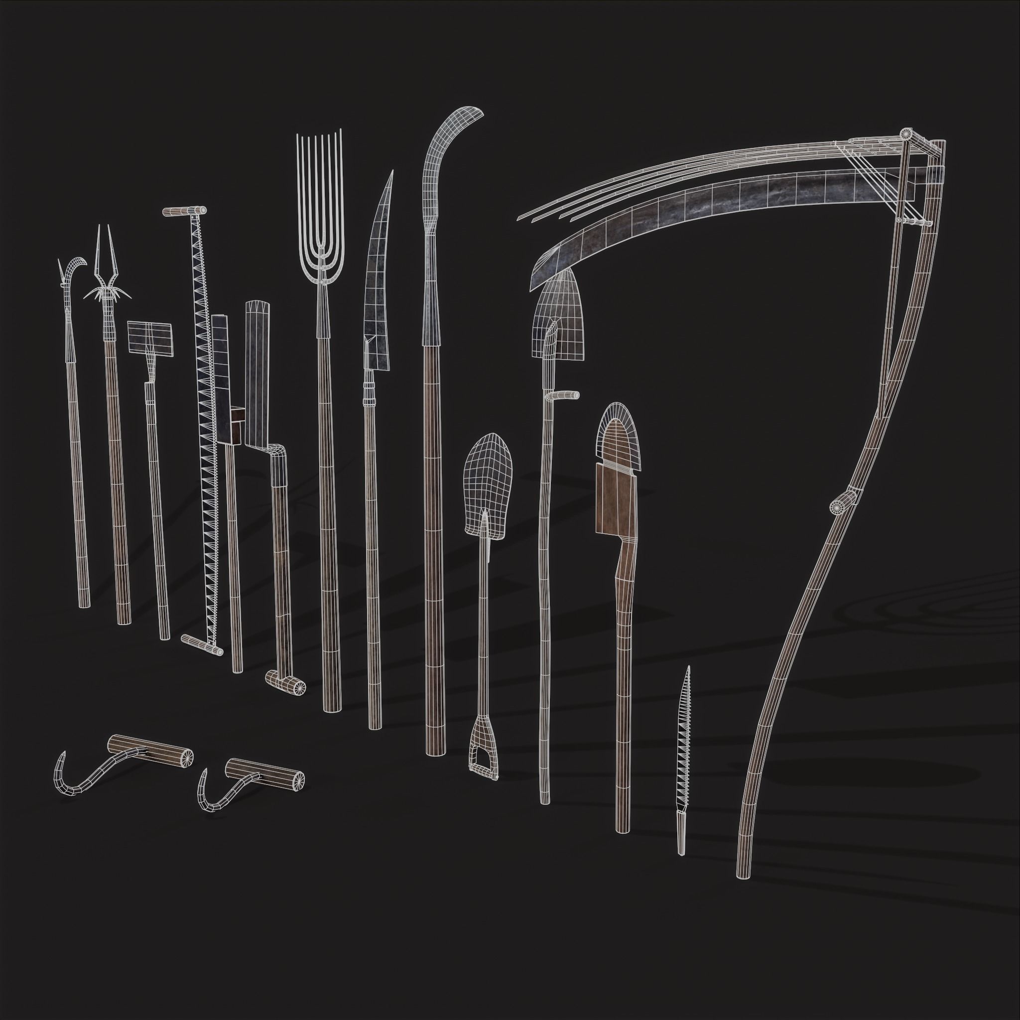 750 Medieval Props Pack 3D Model Collection_89