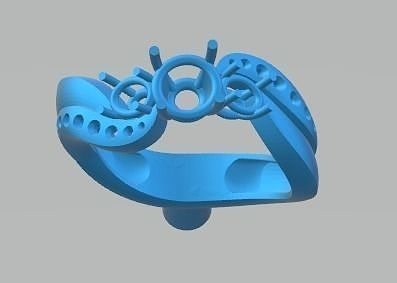YD178 octopus ring 3D print model