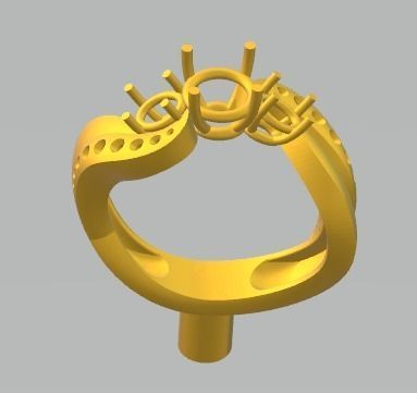 YD179 ring 3D print model_2