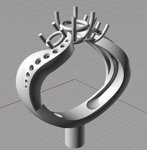YD179 ring 3D print model
