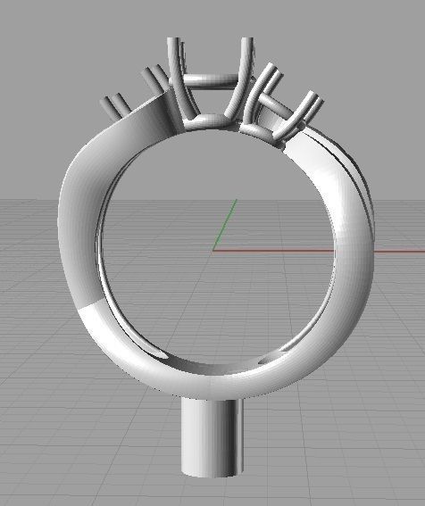 YD179 ring 3D print model_1