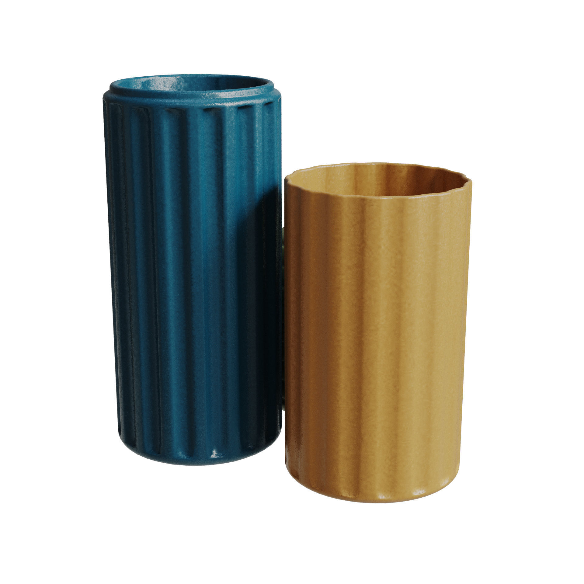 Fluted Vases 3D model_3
