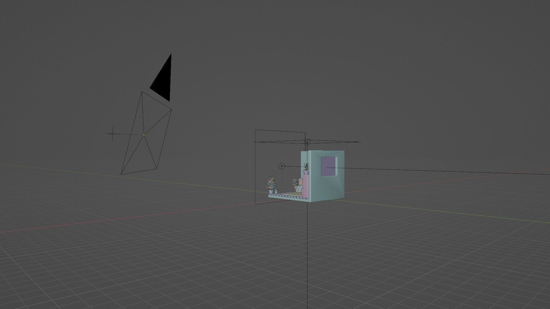 Cartonic style Study Room- Freestyle Low-poly 3D model_4